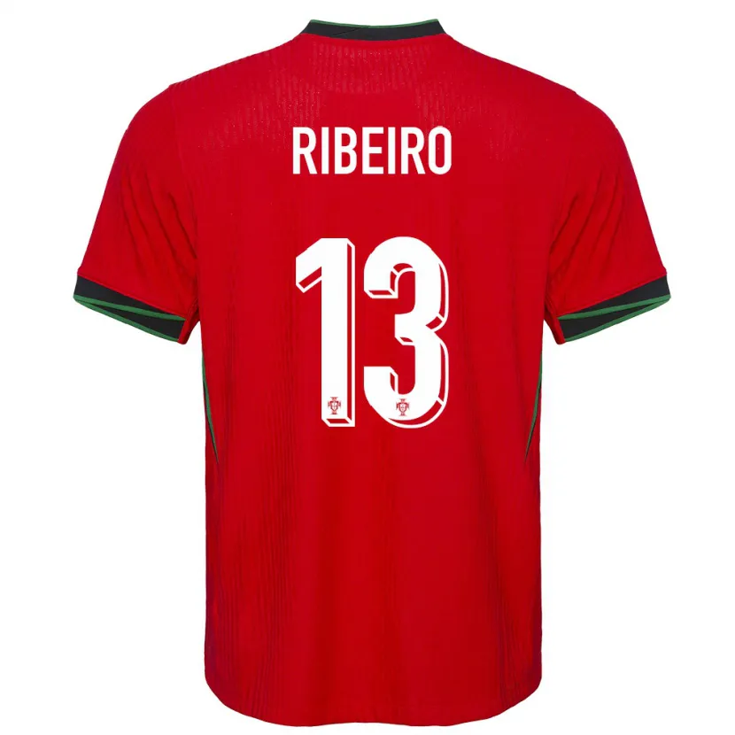 Danxen Kobiety Portugalia Antonio Ribeiro #13 Czerwony Domowa Koszulka 24-26 Koszulki Klubowe