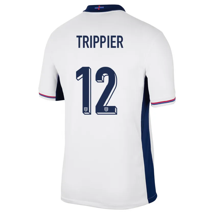 Danxen Kobiety Anglia Kieran Trippier #12 Biały Domowa Koszulka 24-26 Koszulki Klubowe