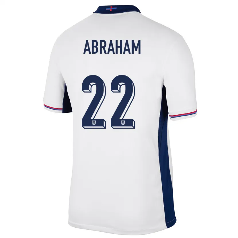 Danxen Kobiety Anglia Tammy Abraham #22 Biały Domowa Koszulka 24-26 Koszulki Klubowe