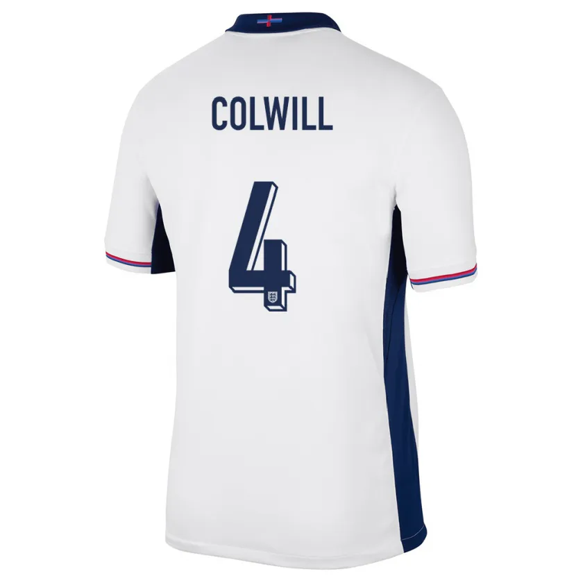 Danxen Kobiety Anglia Levi Colwill #4 Biały Domowa Koszulka 24-26 Koszulki Klubowe
