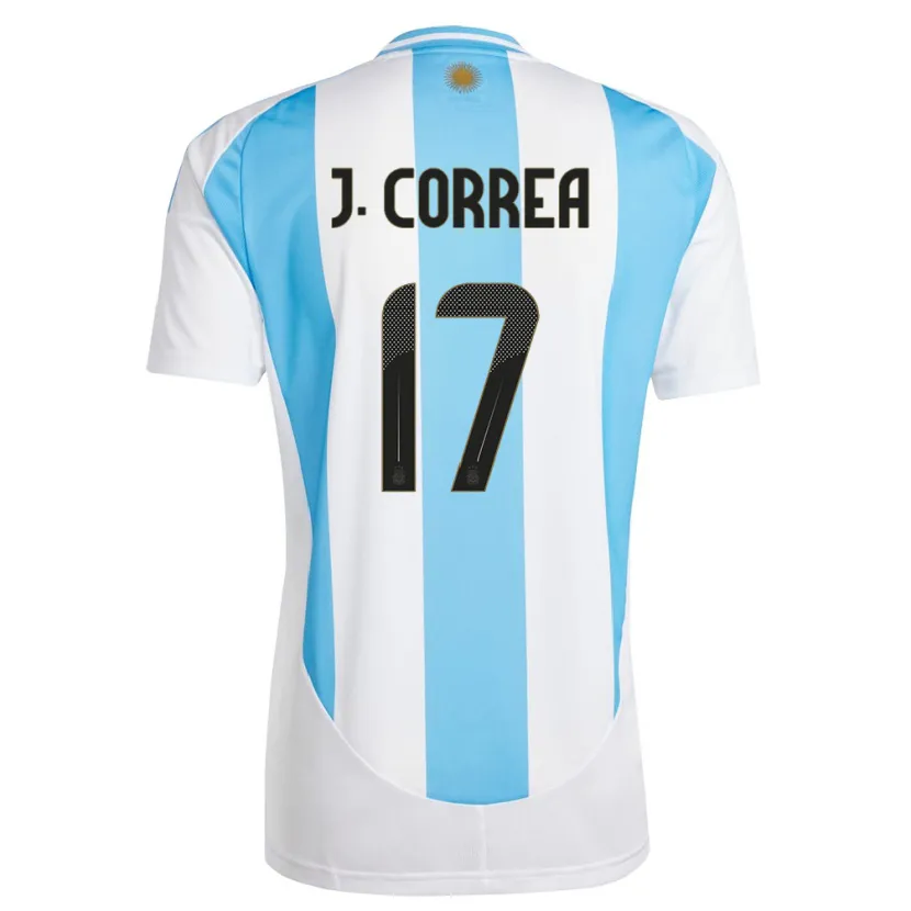 Danxen Kobiety Argentyna Joaquin Correa #17 Biało Niebieski Domowa Koszulka 24-26 Koszulki Klubowe