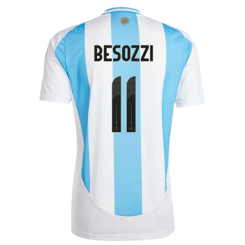 Danxen Kobiety Argentyna Lucas Besozzi #11 Biało Niebieski Domowa Koszulka 24-26 Koszulki Klubowe