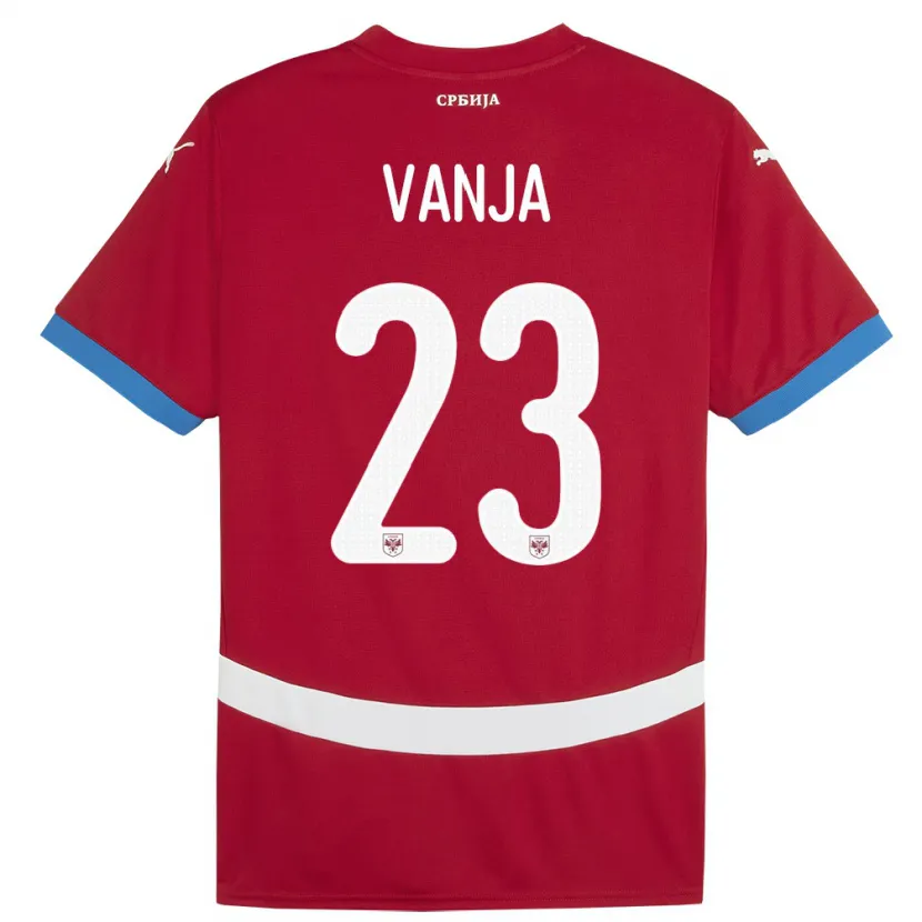 Danxen Kobiety Serbia Vanja Milinkovic-Savic #23 Czerwony Domowa Koszulka 24-26 Koszulki Klubowe