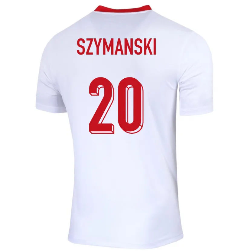 Danxen Kobiety Polska Sebastian Szymanski #20 Biały Domowa Koszulka 24-26 Koszulki Klubowe