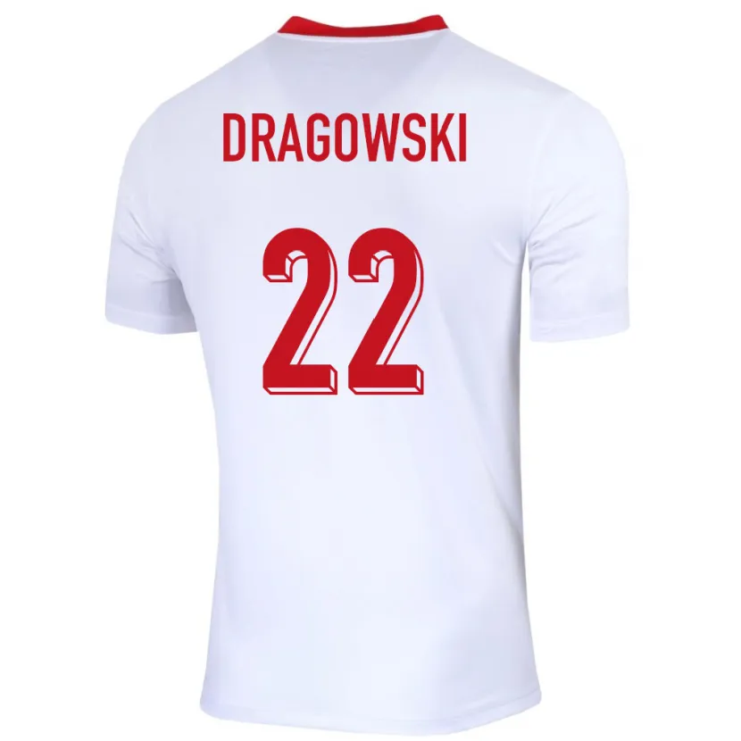 Danxen Kobiety Polska Bartlomiej Dragowski #22 Biały Domowa Koszulka 24-26 Koszulki Klubowe