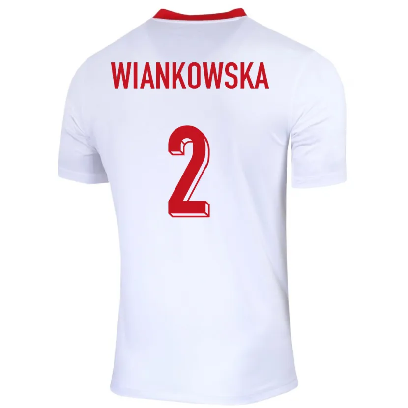 Danxen Kobiety Polska Martyna Wiankowska #2 Biały Domowa Koszulka 24-26 Koszulki Klubowe