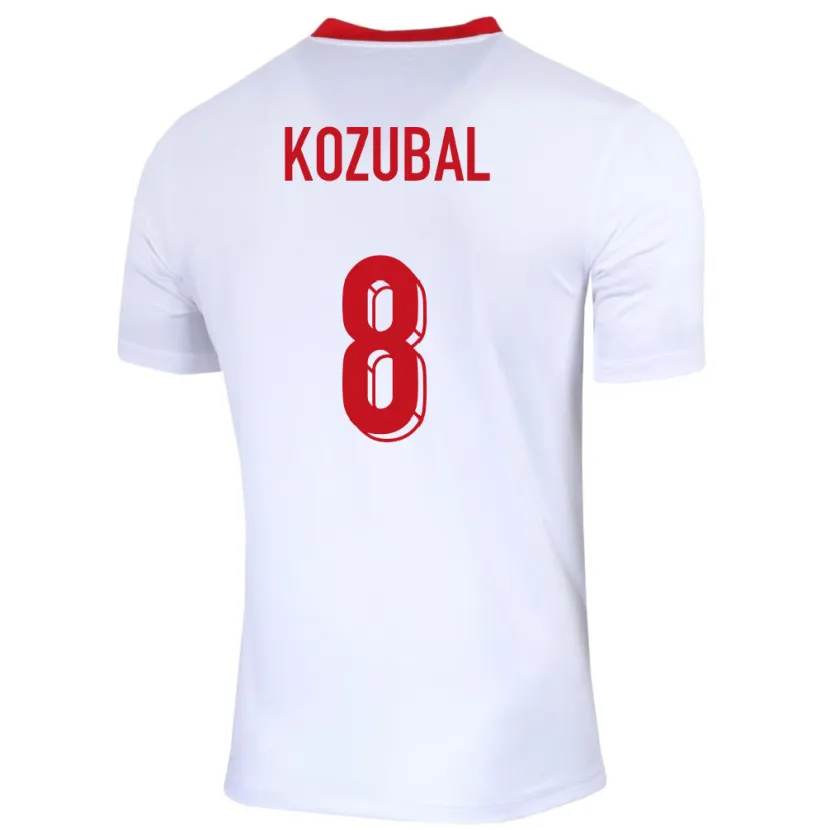 Danxen Kobiety Polska Antoni Kozubal #8 Biały Domowa Koszulka 24-26 Koszulki Klubowe