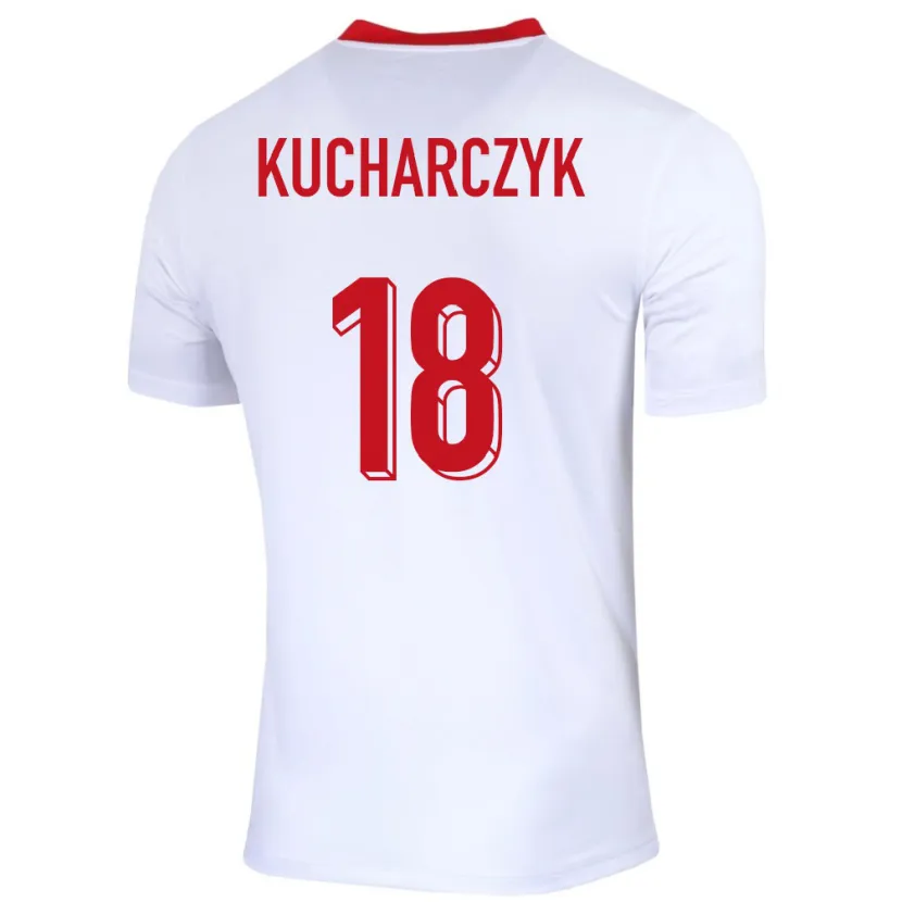 Danxen Kobiety Polska Filip Kucharczyk #18 Biały Domowa Koszulka 24-26 Koszulki Klubowe