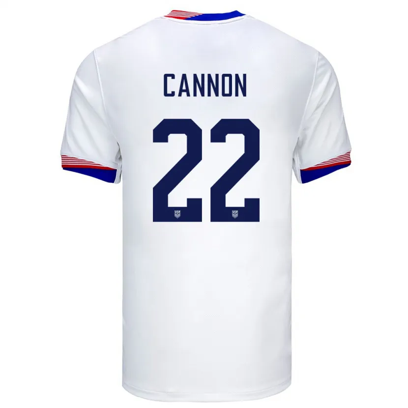 Danxen Kobiety Stany Zjednoczone Reggie Cannon #22 Biały Domowa Koszulka 24-26 Koszulki Klubowe