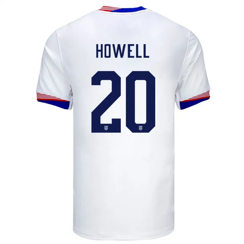 Danxen Kobiety Stany Zjednoczone Jaelin Howell #20 Biały Domowa Koszulka 24-26 Koszulki Klubowe