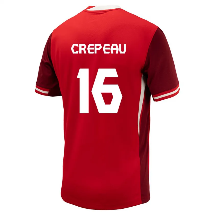 Danxen Kobiety Kanada Maxime Crépeau #16 Czerwony Domowa Koszulka 24-26 Koszulki Klubowe