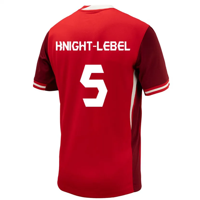 Danxen Kobiety Kanada Jamie Knight-Lebel #5 Czerwony Domowa Koszulka 24-26 Koszulki Klubowe