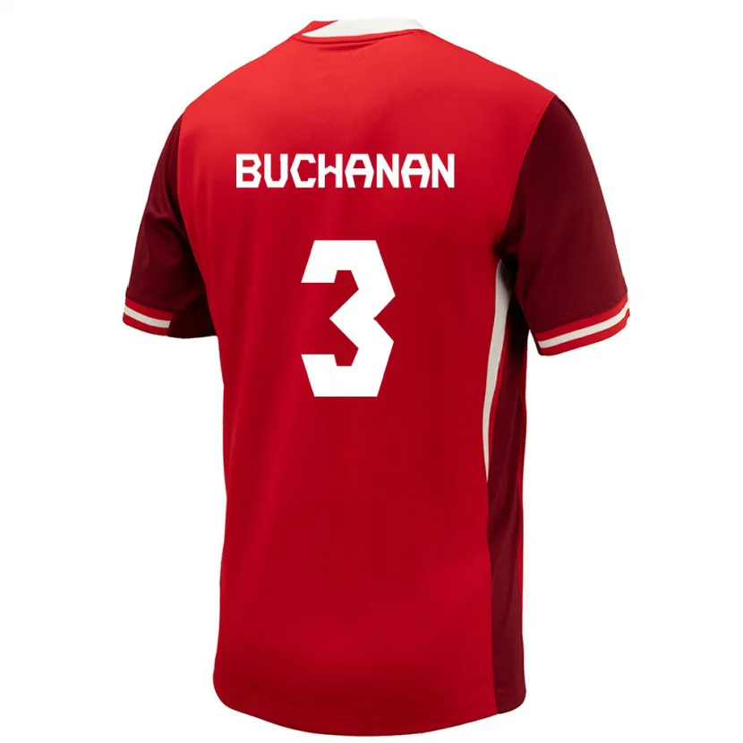 Danxen Kobiety Kanada Kadeisha Buchanan #3 Czerwony Domowa Koszulka 24-26 Koszulki Klubowe