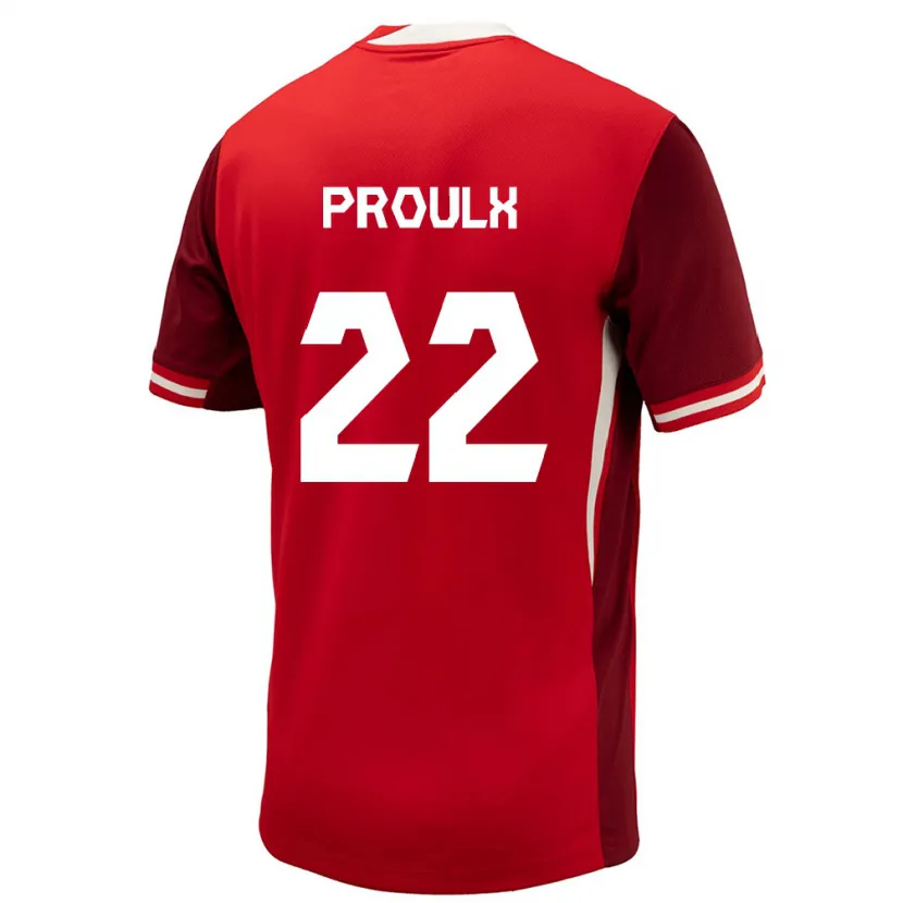 Danxen Kobiety Kanada Lysianne Proulx #22 Czerwony Domowa Koszulka 24-26 Koszulki Klubowe
