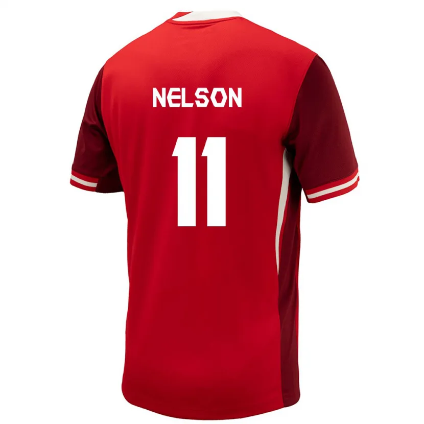 Danxen Kobiety Kanada Jayden Nelson #11 Czerwony Domowa Koszulka 24-26 Koszulki Klubowe