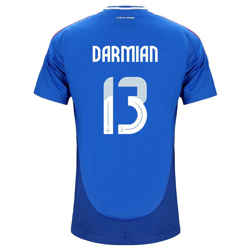 Danxen Kobiety Włochy Matteo Darmian #13 Niebieski Domowa Koszulka 24-26 Koszulki Klubowe