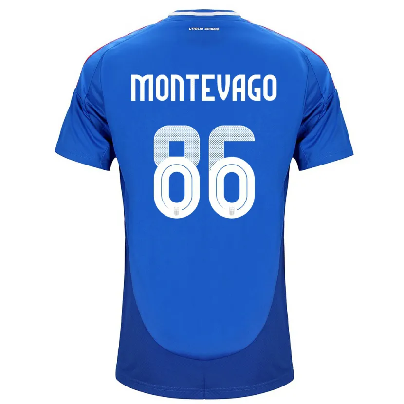 Danxen Kobiety Włochy Daniele Montevago #86 Niebieski Domowa Koszulka 24-26 Koszulki Klubowe