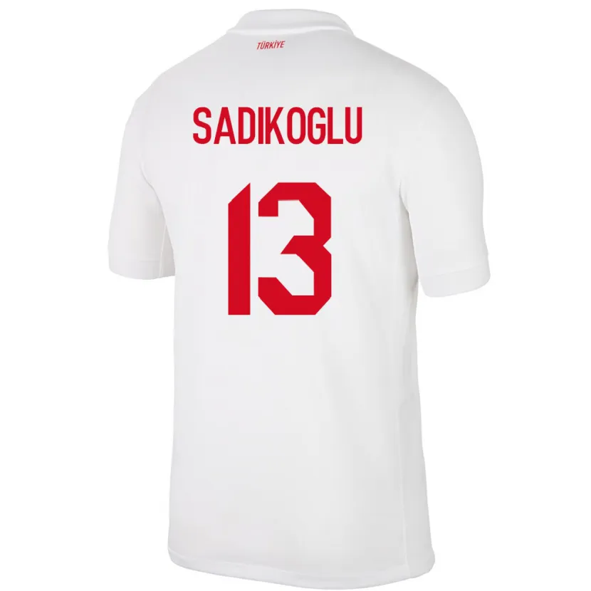 Danxen Kobiety Turcja Birgül Sadıkoğlu #13 Biały Domowa Koszulka 24-26 Koszulki Klubowe