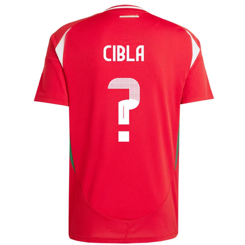 Danxen Kobiety Węgry Flórián Cibla #0 Czerwony Domowa Koszulka 24-26 Koszulki Klubowe