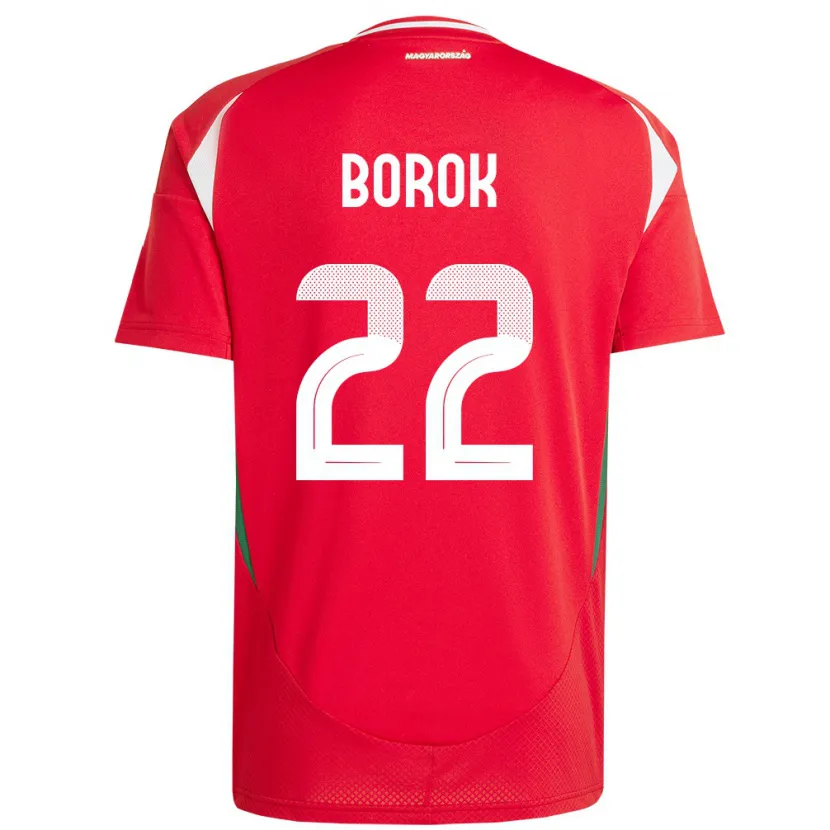 Danxen Kobiety Węgry Dorina Borók #22 Czerwony Domowa Koszulka 24-26 Koszulki Klubowe