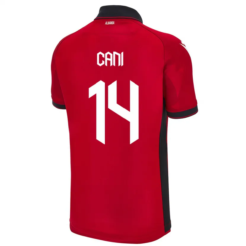 Danxen Kobiety Albania Gabrian Cani #14 Czerwony Domowa Koszulka 24-26 Koszulki Klubowe