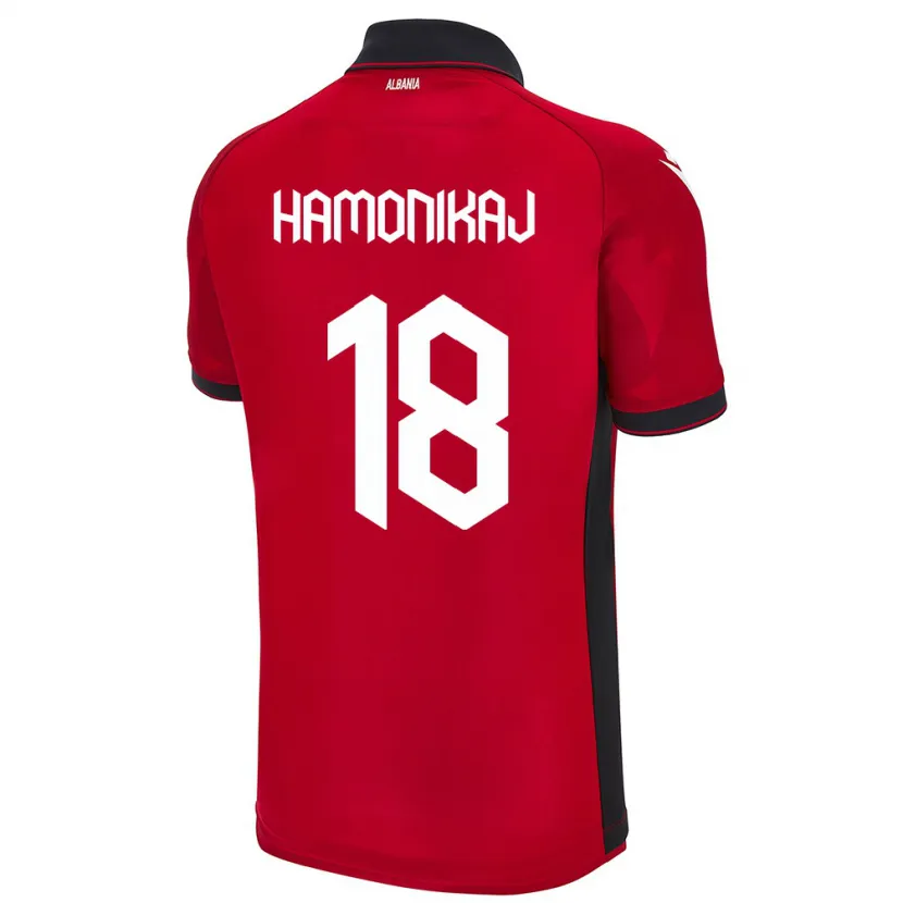 Danxen Kobiety Albania Klea Hamonikaj #18 Czerwony Domowa Koszulka 24-26 Koszulki Klubowe