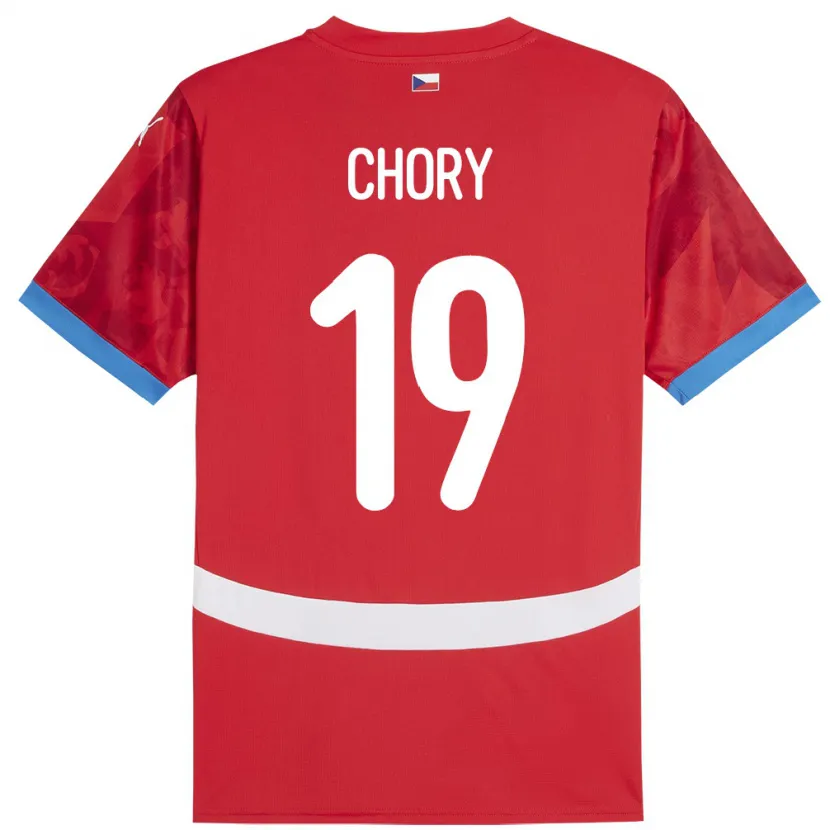 Danxen Kobiety Czechy Tomas Chory #19 Czerwony Domowa Koszulka 24-26 Koszulki Klubowe