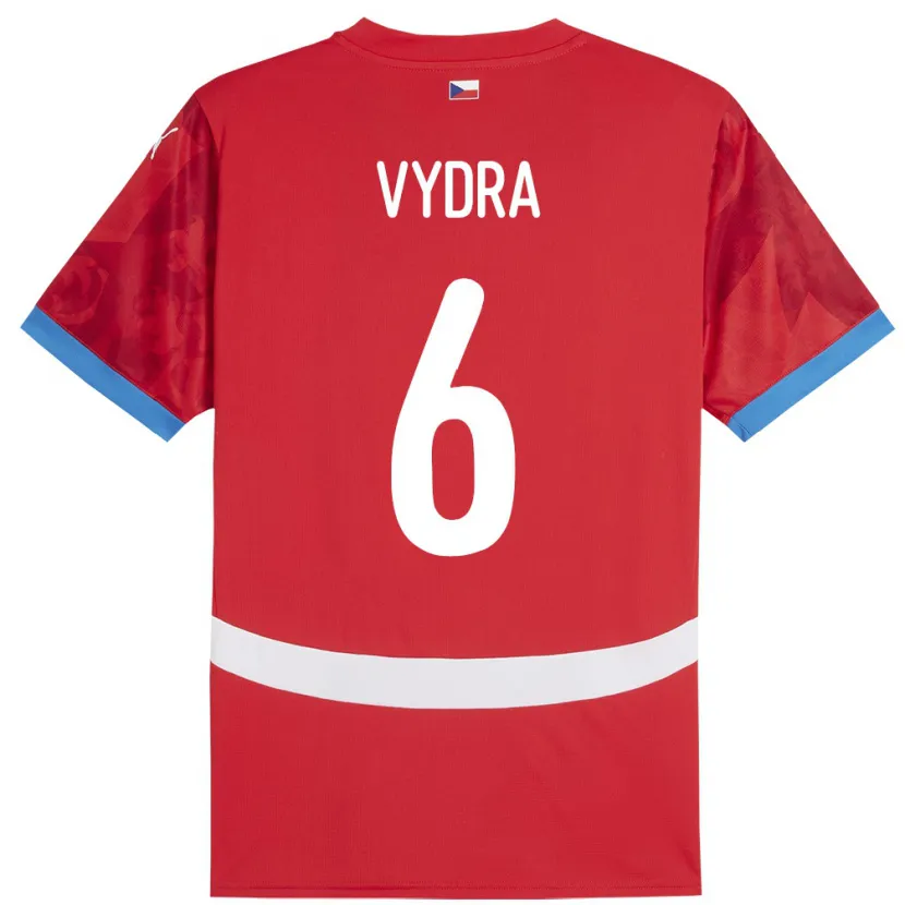 Danxen Kobiety Czechy Patrik Vydra #6 Czerwony Domowa Koszulka 24-26 Koszulki Klubowe
