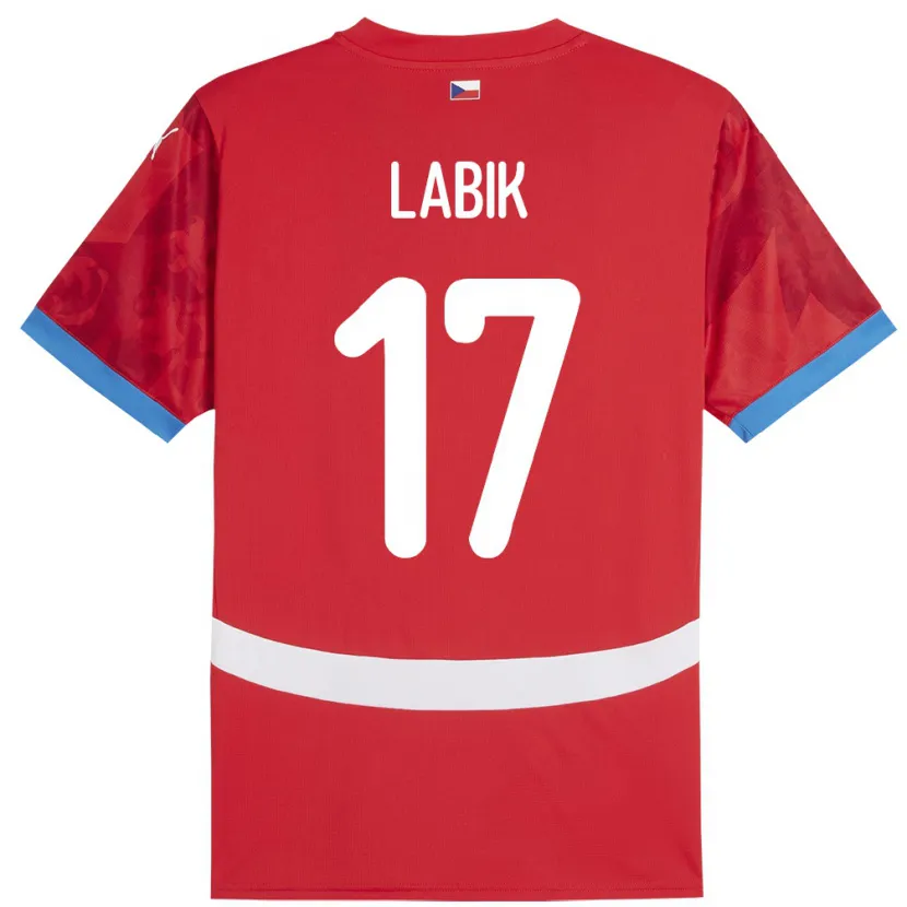 Danxen Kobiety Czechy Albert Labik #17 Czerwony Domowa Koszulka 24-26 Koszulki Klubowe