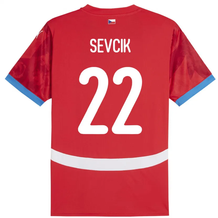 Danxen Kobiety Czechy Michal Sevcik #22 Czerwony Domowa Koszulka 24-26 Koszulki Klubowe