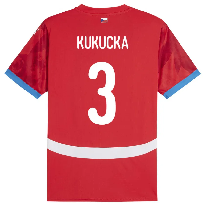Danxen Kobiety Czechy Ondrej Kukucka #3 Czerwony Domowa Koszulka 24-26 Koszulki Klubowe