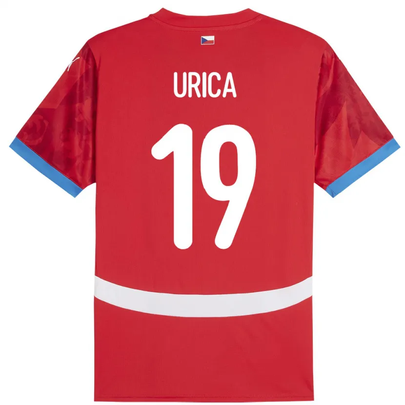 Danxen Kobiety Czechy Filip Urica #19 Czerwony Domowa Koszulka 24-26 Koszulki Klubowe