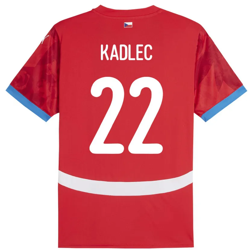 Danxen Kobiety Czechy Adam Kadlec #22 Czerwony Domowa Koszulka 24-26 Koszulki Klubowe