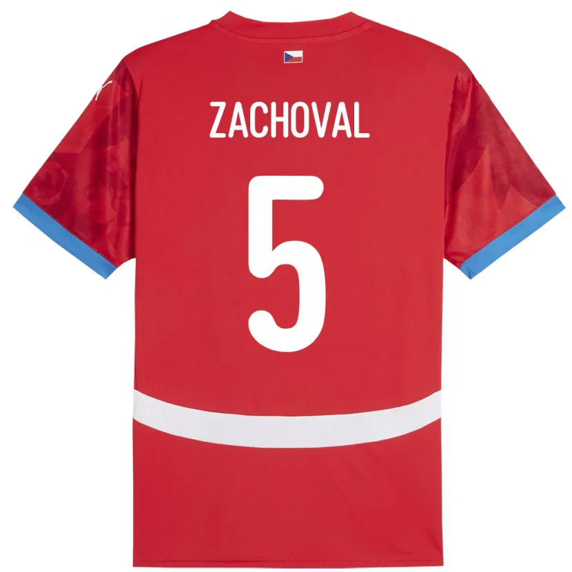 Danxen Kobiety Czechy Matej Zachoval #5 Czerwony Domowa Koszulka 24-26 Koszulki Klubowe
