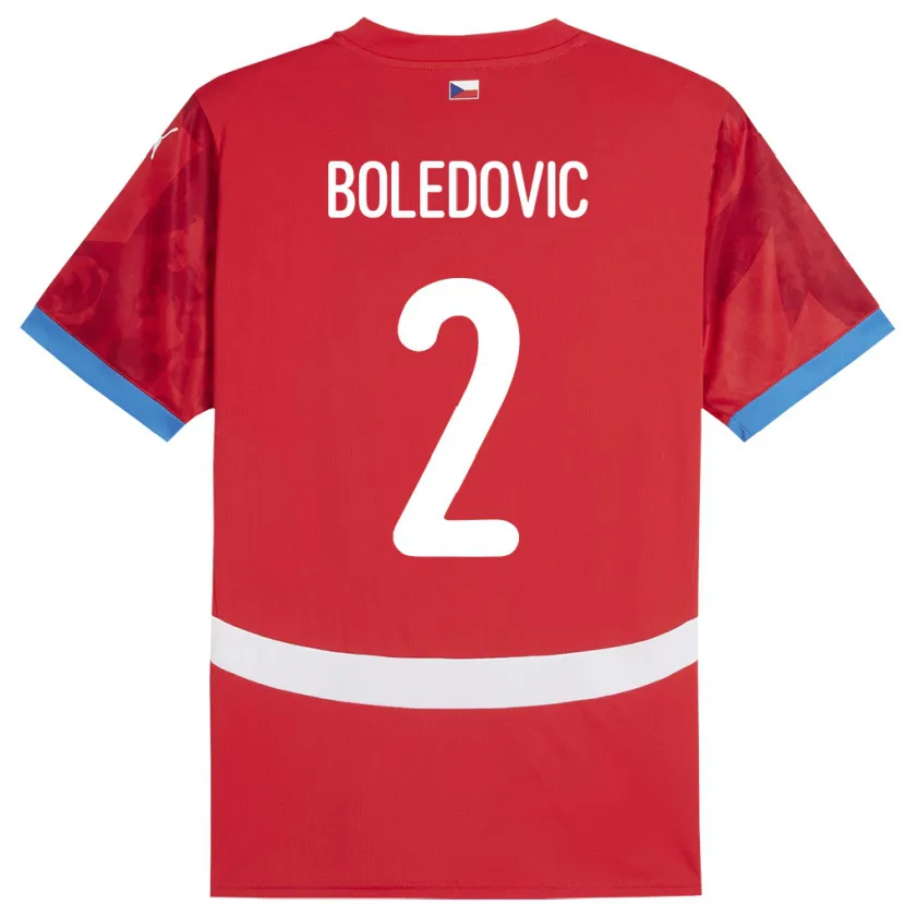 Danxen Kobiety Czechy Tobias Boledovic #2 Czerwony Domowa Koszulka 24-26 Koszulki Klubowe