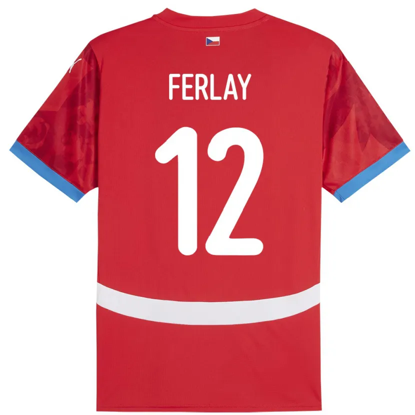 Danxen Kobiety Czechy Ruben Ferlay #12 Czerwony Domowa Koszulka 24-26 Koszulki Klubowe