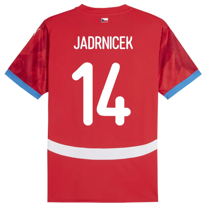 Danxen Kobiety Czechy Nikola Jadrnicek #14 Czerwony Domowa Koszulka 24-26 Koszulki Klubowe
