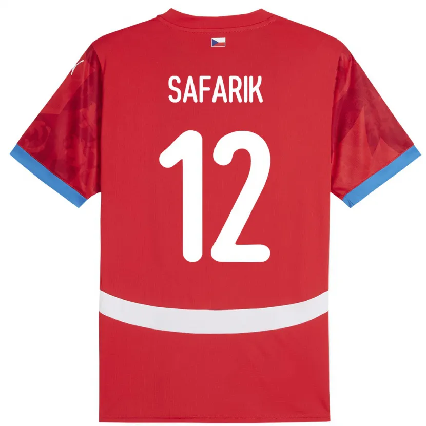 Danxen Kobiety Czechy Daniel Safarik #12 Czerwony Domowa Koszulka 24-26 Koszulki Klubowe