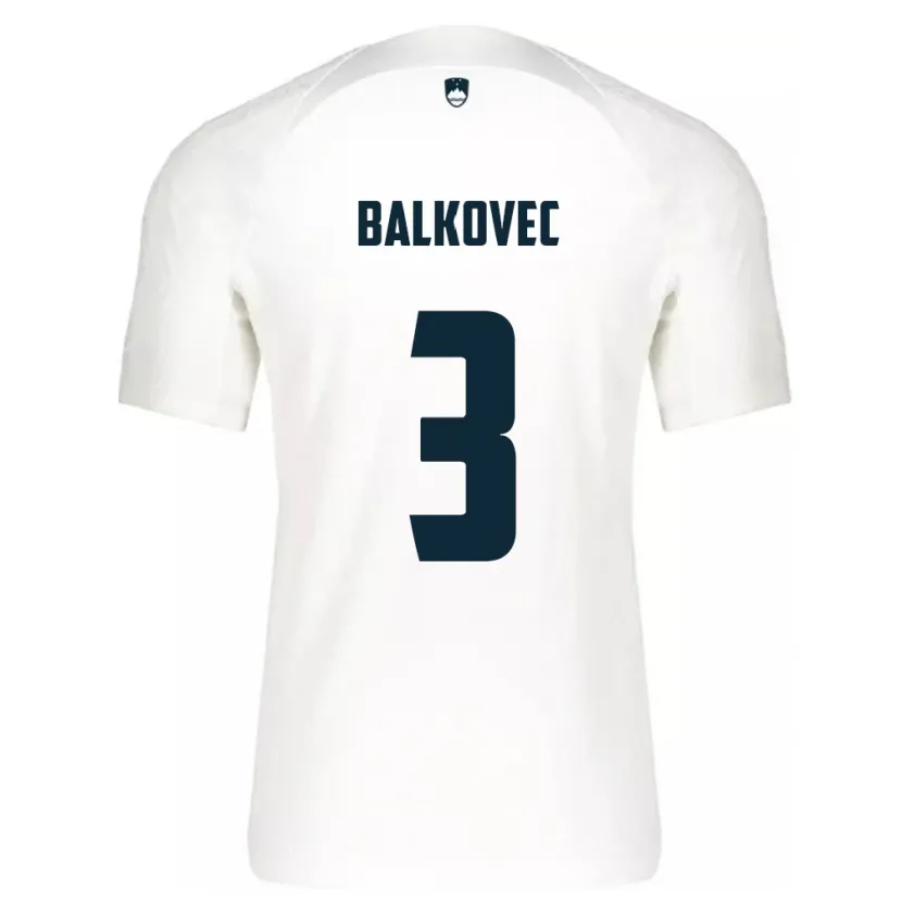Danxen Kobiety Słowenia Jure Balkovec #3 Biały Domowa Koszulka 24-26 Koszulki Klubowe