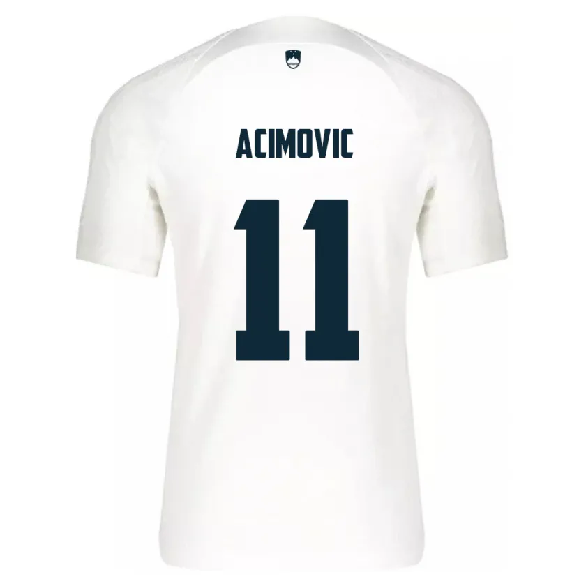 Danxen Kobiety Słowenia Mateo Acimovic #11 Biały Domowa Koszulka 24-26 Koszulki Klubowe