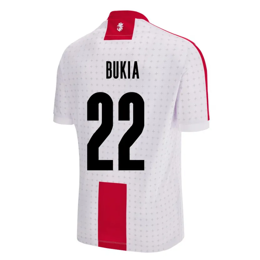 Danxen Kobiety Georgia Davit Bukia #22 Biały Domowa Koszulka 24-26 Koszulki Klubowe
