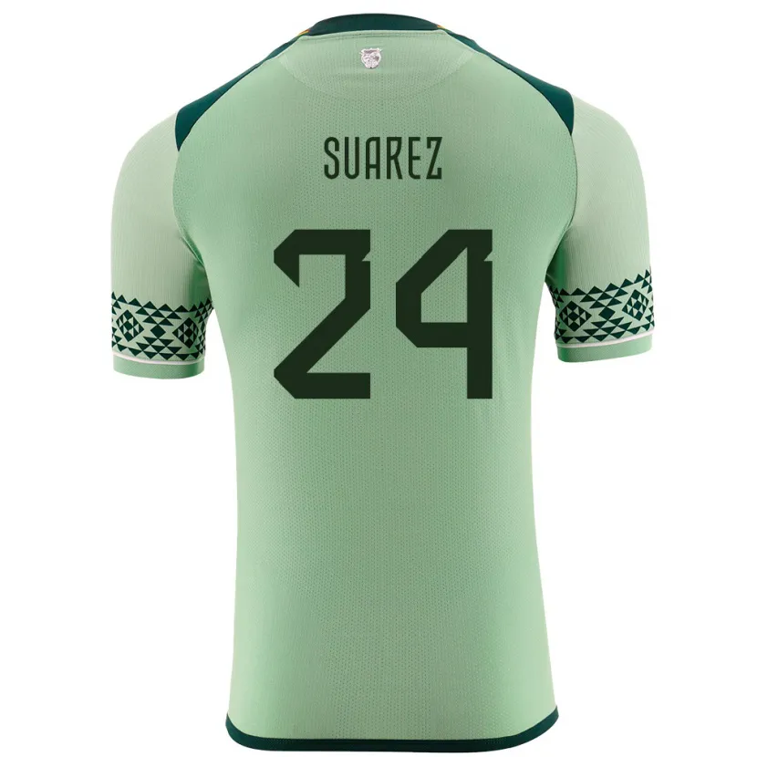 Danxen Kobiety Boliwia Marcelo Suárez #24 Jasnozielony Domowa Koszulka 24-26 Koszulki Klubowe