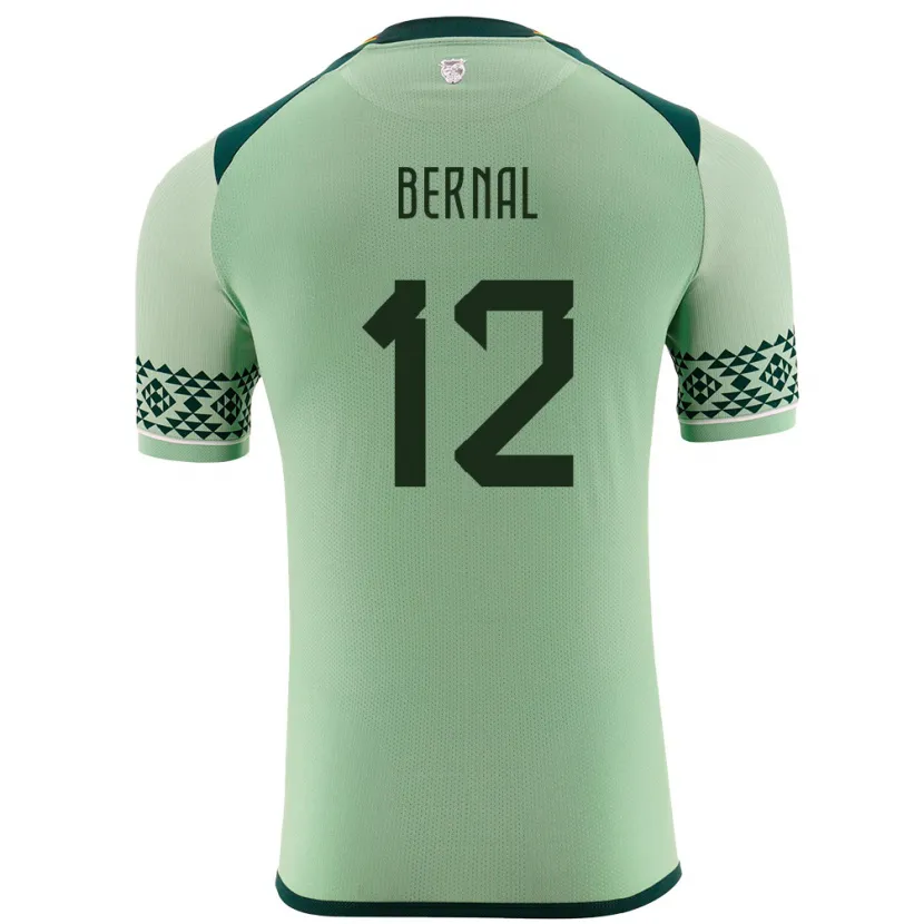 Danxen Kobiety Boliwia Joel Bernal #12 Jasnozielony Domowa Koszulka 24-26 Koszulki Klubowe