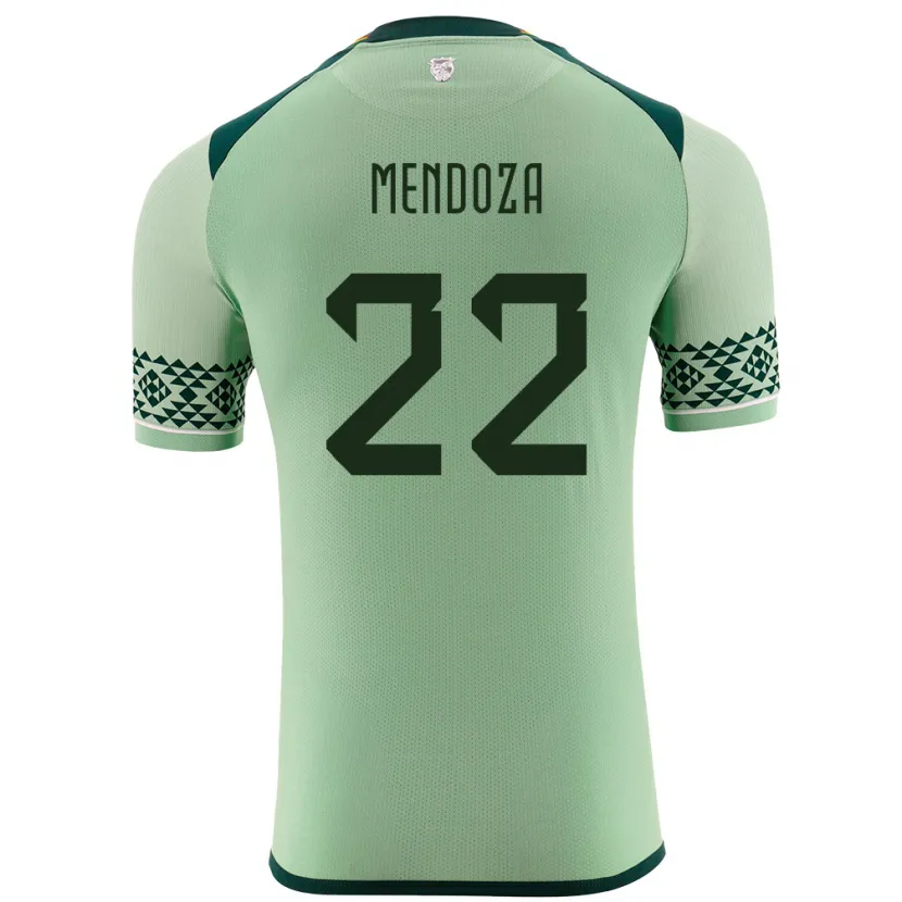 Danxen Kobiety Boliwia Gonzalo Mendoza #22 Jasnozielony Domowa Koszulka 24-26 Koszulki Klubowe