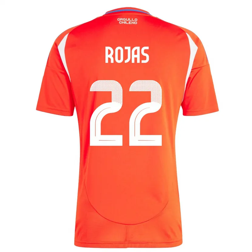 Danxen Kobiety Chile Jeyson Rojas #22 Czerwony Domowa Koszulka 24-26 Koszulki Klubowe