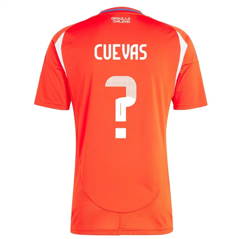 Danxen Kobiety Chile Yastin Cuevas #0 Czerwony Domowa Koszulka 24-26 Koszulki Klubowe