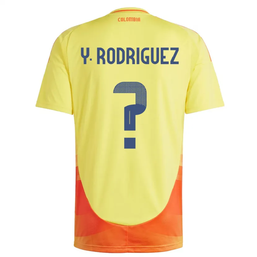 Danxen Kobiety Kolumbia Yefrei Rodríguez #0 Żółty Domowa Koszulka 24-26 Koszulki Klubowe