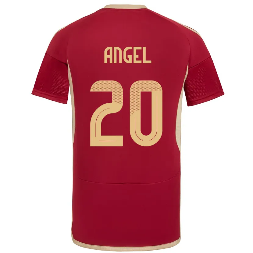Danxen Kobiety Wenezuela Wilker Ángel #20 Burgundia Domowa Koszulka 24-26 Koszulki Klubowe