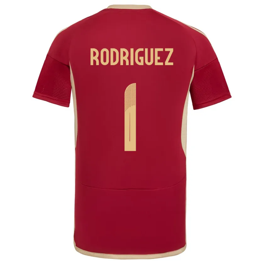 Danxen Kobiety Wenezuela Samuel Rodriguez #1 Burgundia Domowa Koszulka 24-26 Koszulki Klubowe