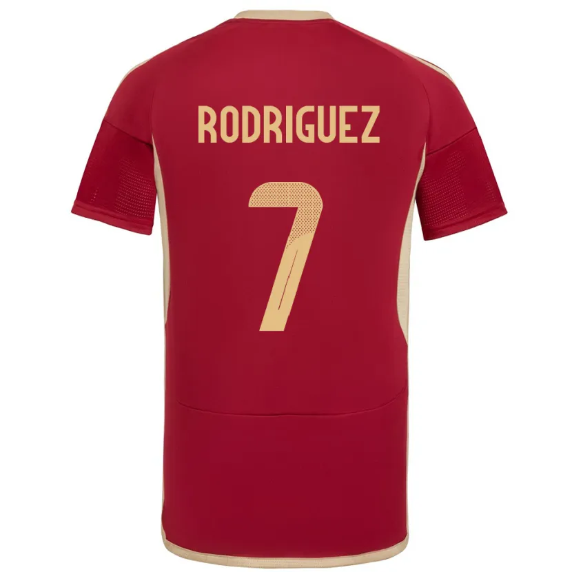 Danxen Kobiety Wenezuela Daniuska Rodriguez #7 Burgundia Domowa Koszulka 24-26 Koszulki Klubowe